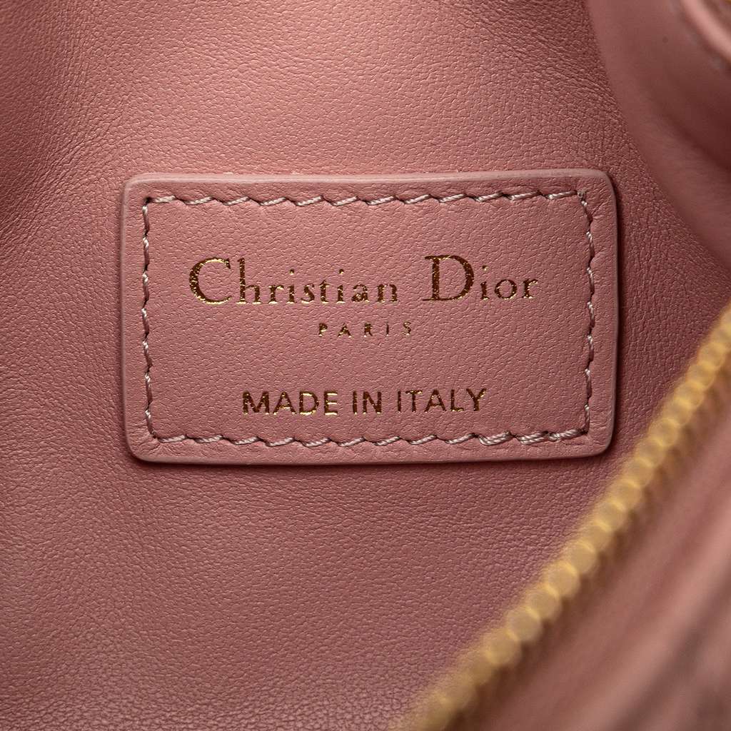 Dior Small Calfskin Macrocannage Diortravel Nomad Pouch - Detail 1