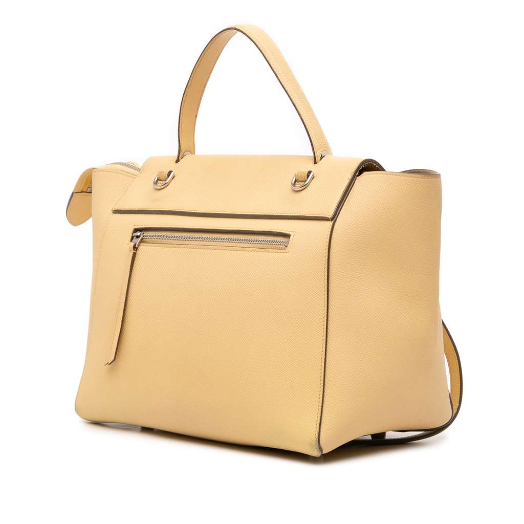 Celine Mini Leather Belt Bag Satchel - Back view