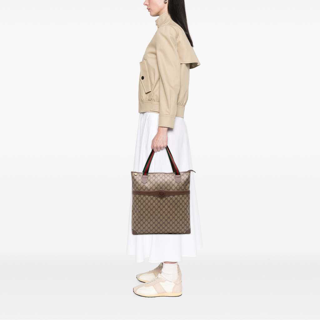Gucci GG Supreme Web Tote - Image 11