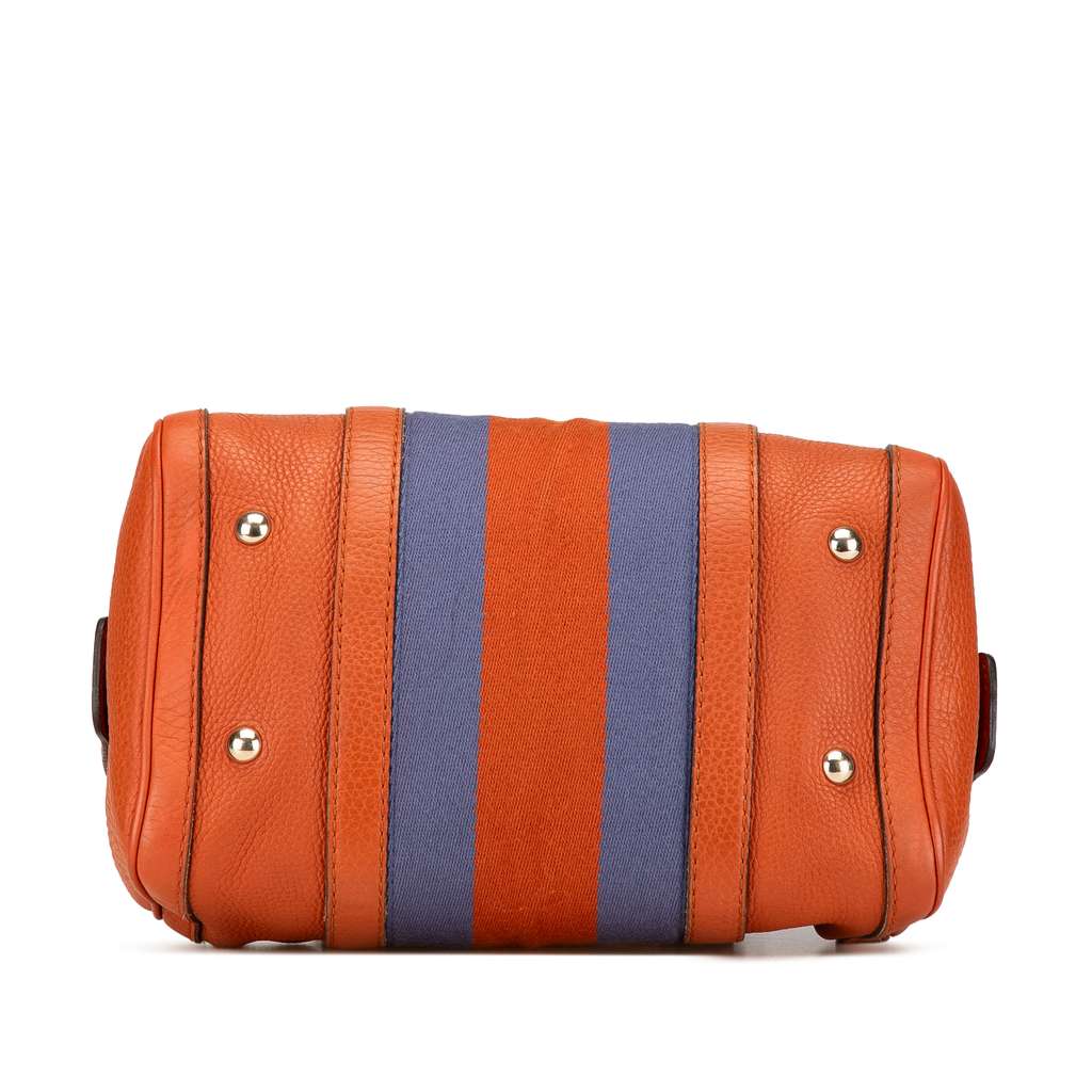 Gucci Small Leather Web Joy Boston Bag - 3