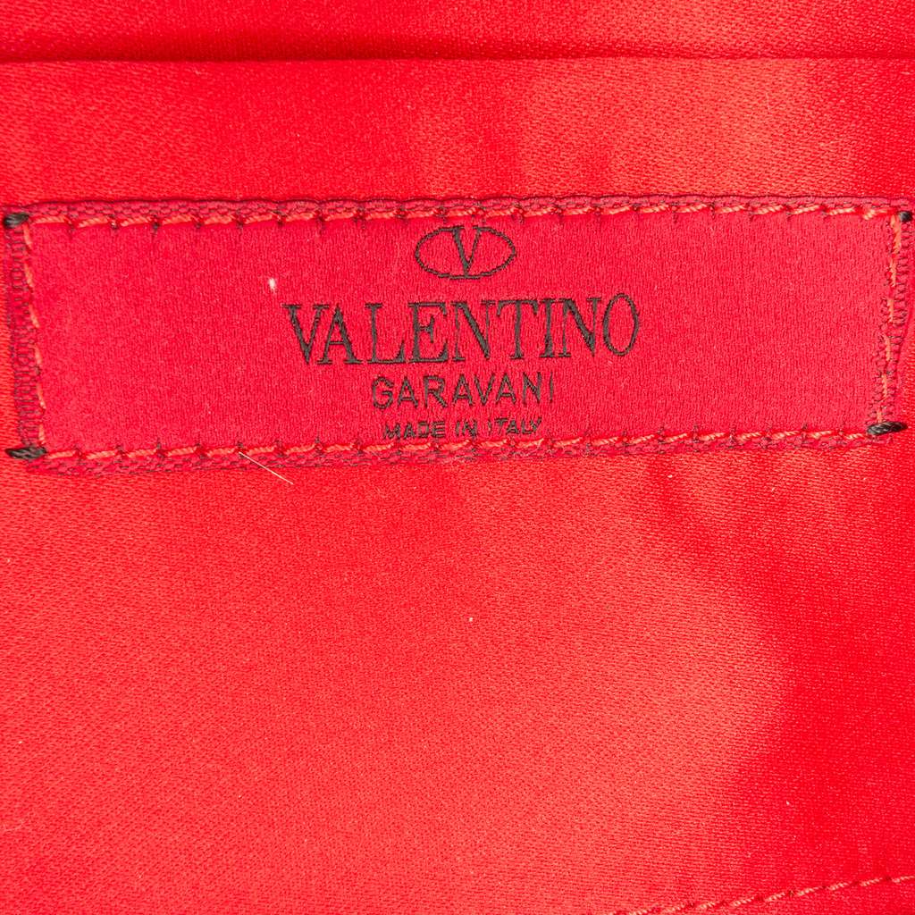 Valentino Satin Pleated Chain Evening Clutch - Side view