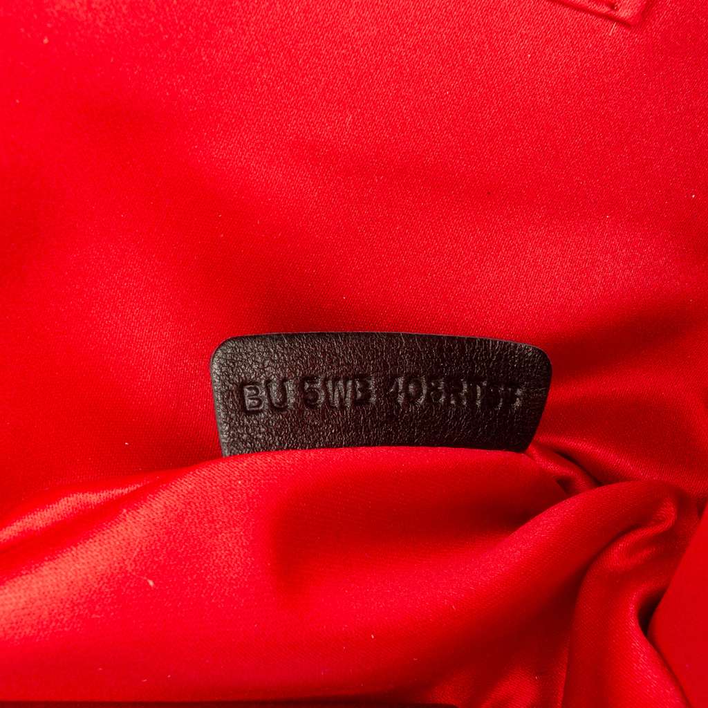 Valentino Satin Pleated Chain Evening Clutch - Detail 1