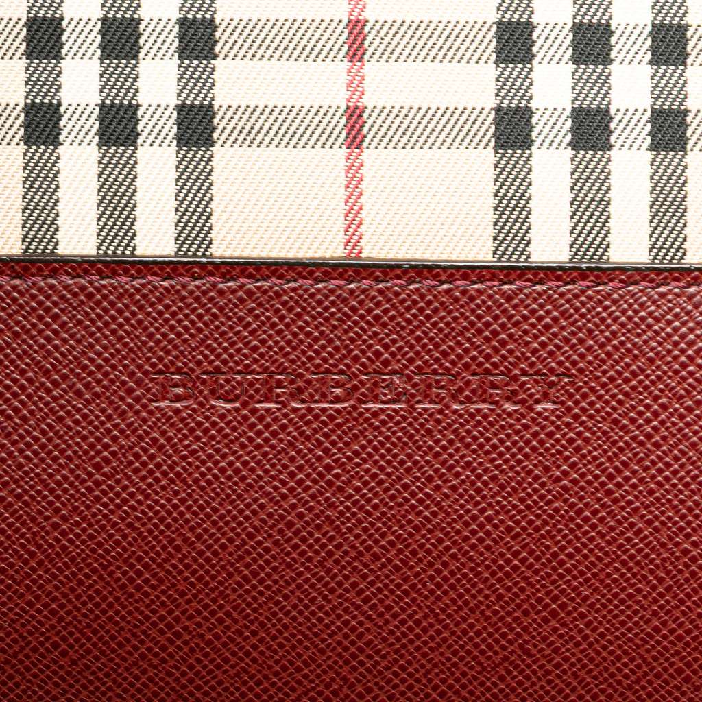 Burberry House Check Canvas Shoulder Bag - 5