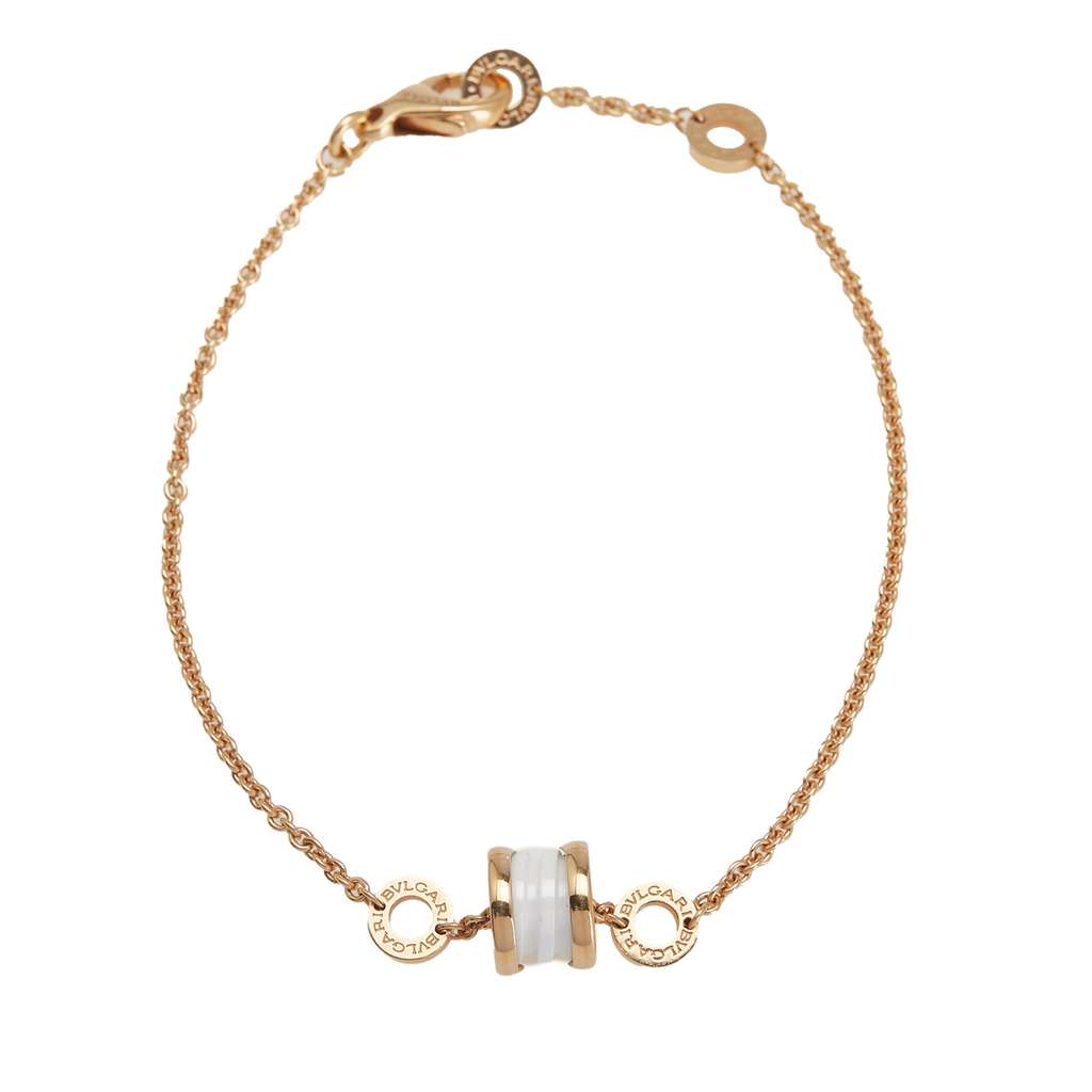 Bvlgari 18k Yellow Gold and Ceramic B.Zero1 Bracelet