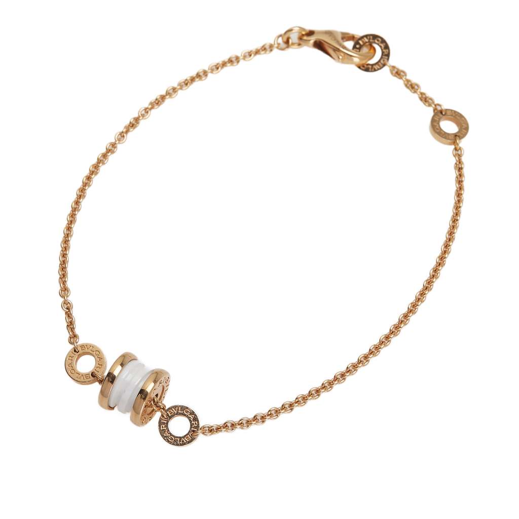 Bvlgari 18k Yellow Gold and Ceramic B.Zero1 Bracelet - 2