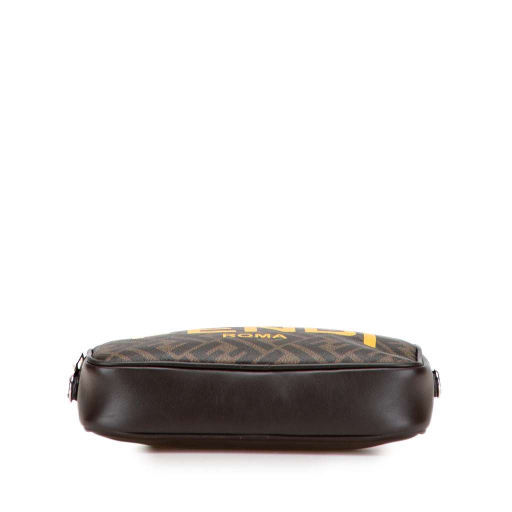 Fendi Shiny Glazed Fabric FF 1974 Logo Camera Bag - 3