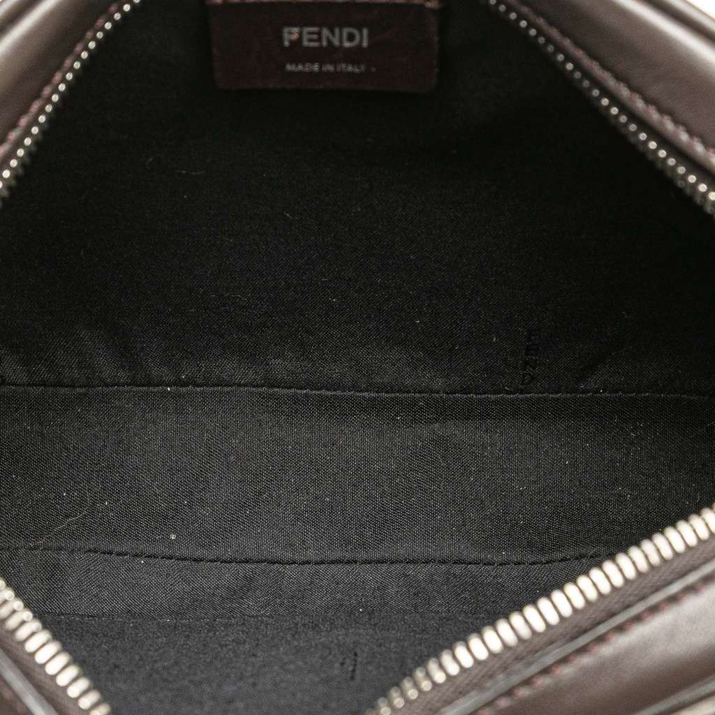 Fendi Shiny Glazed Fabric FF 1974 Logo Camera Bag - 4