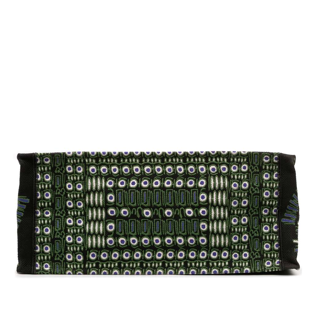 Dior Large Canvas Embroidered Elephant Book Tote - Image 6