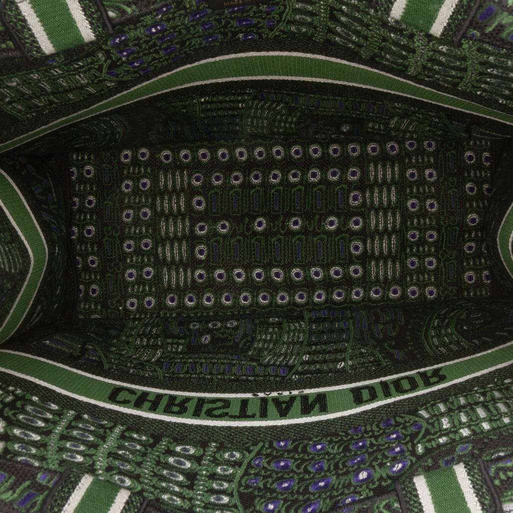 Dior Large Canvas Embroidered Elephant Book Tote - 4