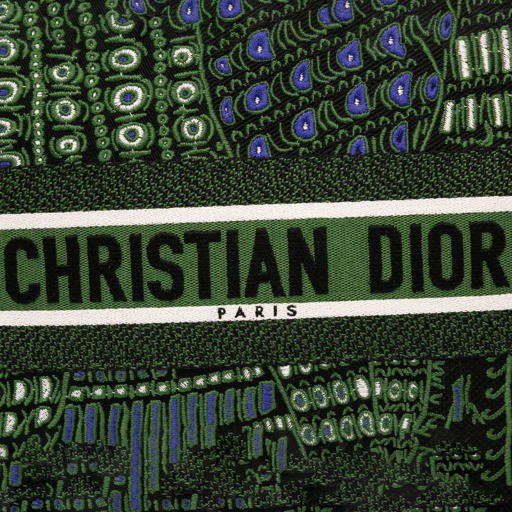 Dior Large Canvas Embroidered Elephant Book Tote - Image 10