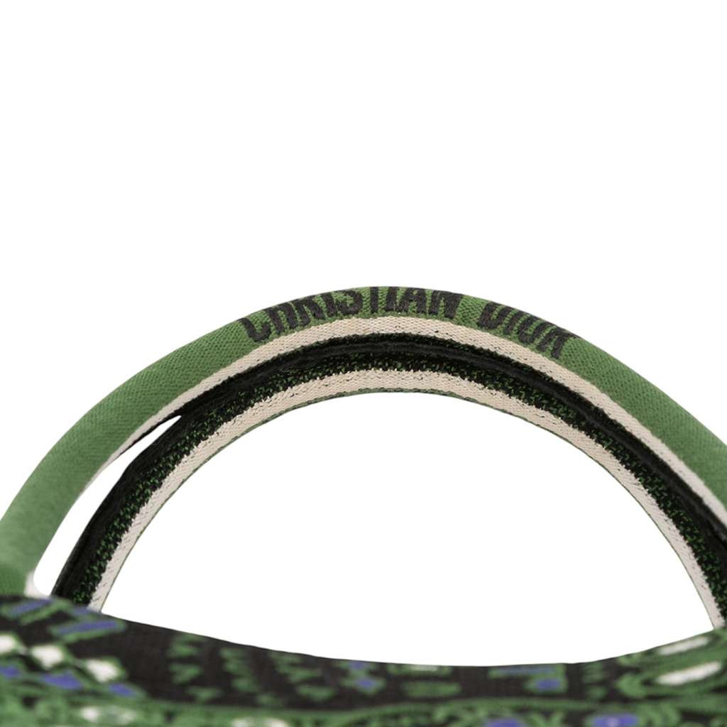 Dior Large Canvas Embroidered Elephant Book Tote - Image 11