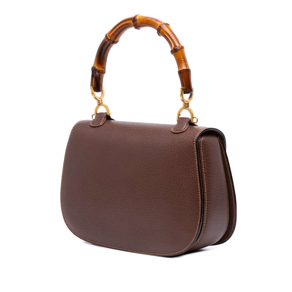 Gucci Grained Calfskin Bamboo Night - 2