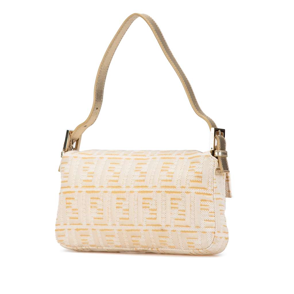 Fendi Zucca Metallic Lurex Baguette - 2