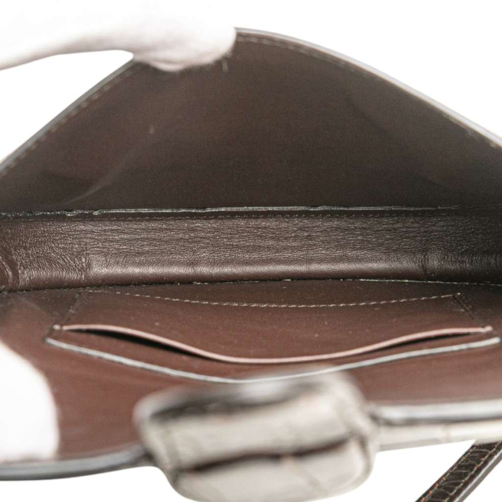 Celine Mini Embossed Calfskin Symmetrical Crossbody - 4