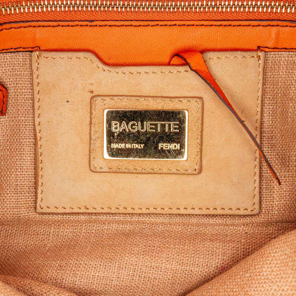 Fendi Leather Baguette Satchel - 5