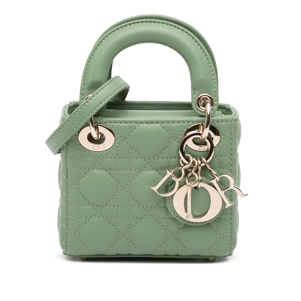 Dior Micro Lambskin Cannage Lady Dior