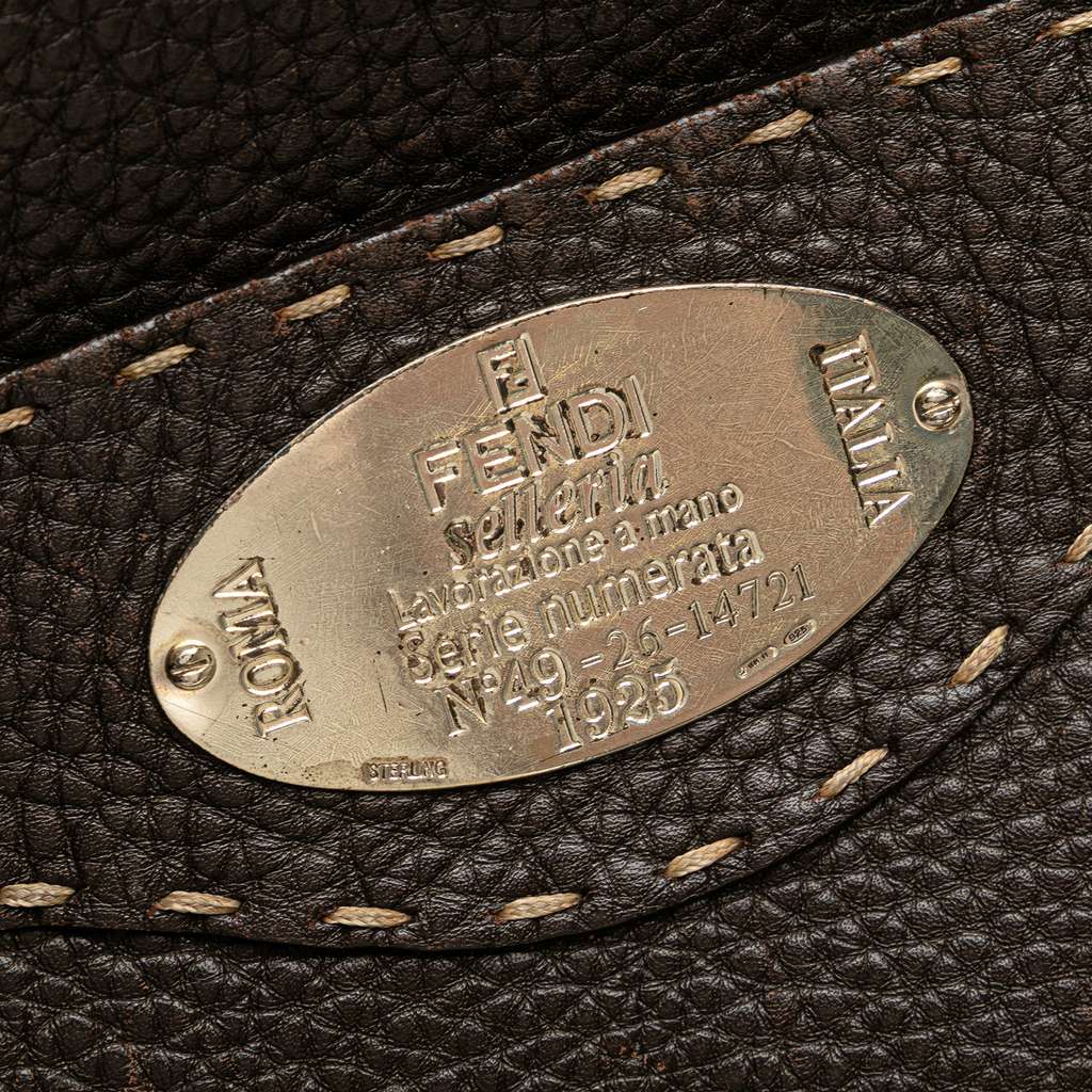 Fendi Leather Selleria Crossbody - Image 11