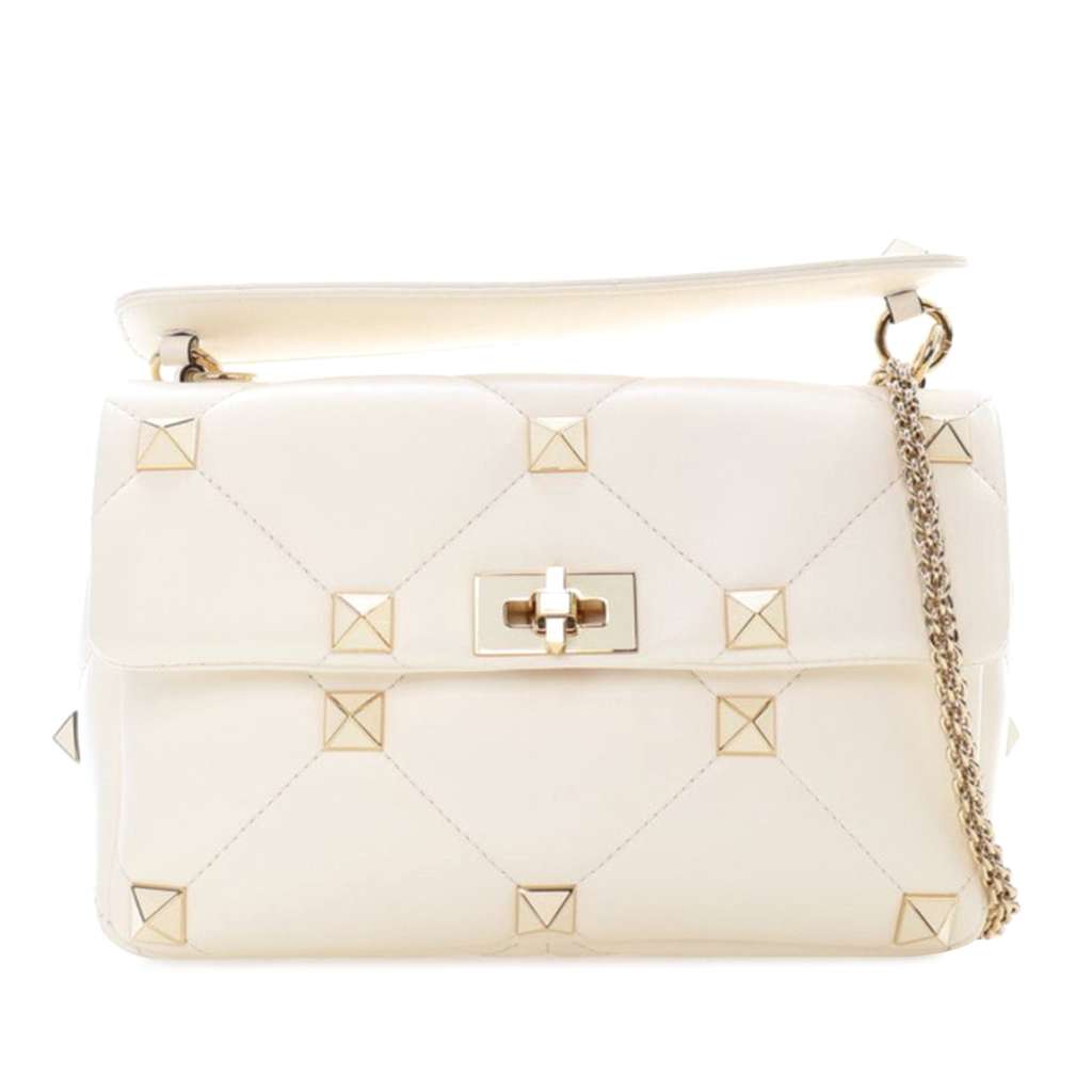 Valentino Large Nappa Roman Stud Satchel