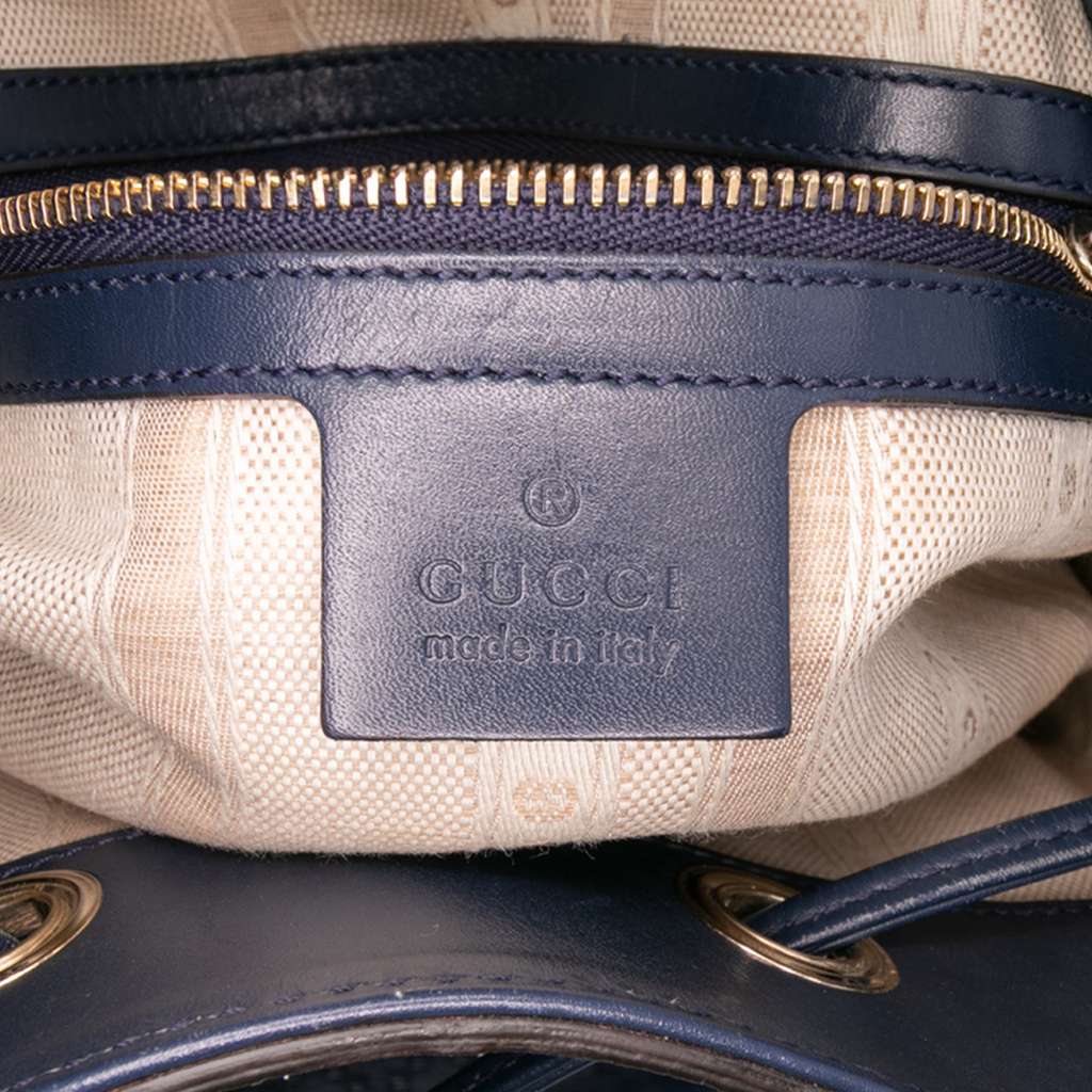 Gucci Medium Calfskin Bright Diamante Bucket - Side view