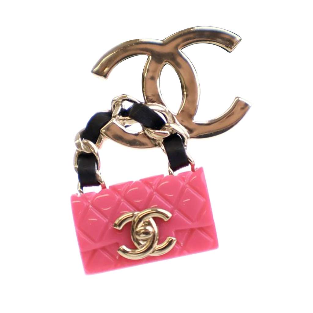 Chanel Silver Plated Matelasse Enamel CC Flap Push Back Earrings - 2