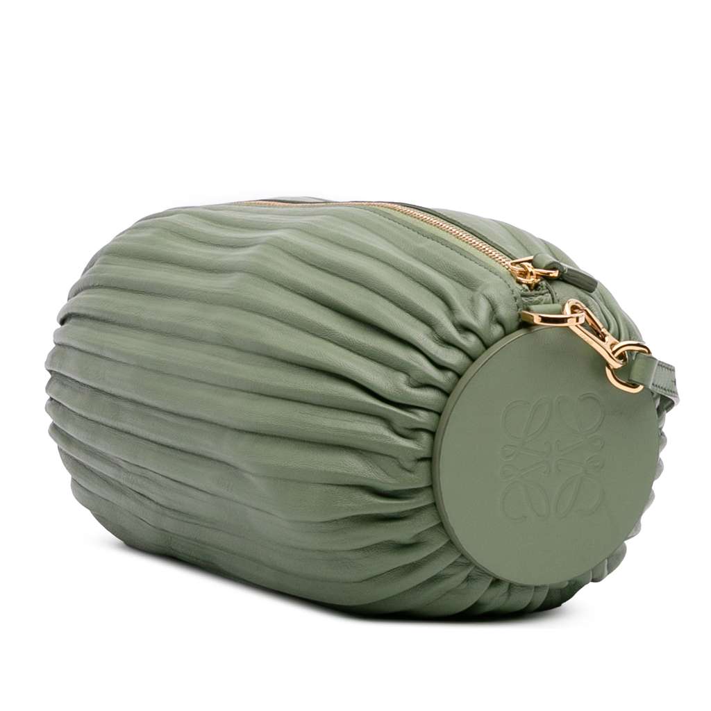 Loewe Pleated Lambskin Bracelet Pouch - Back view