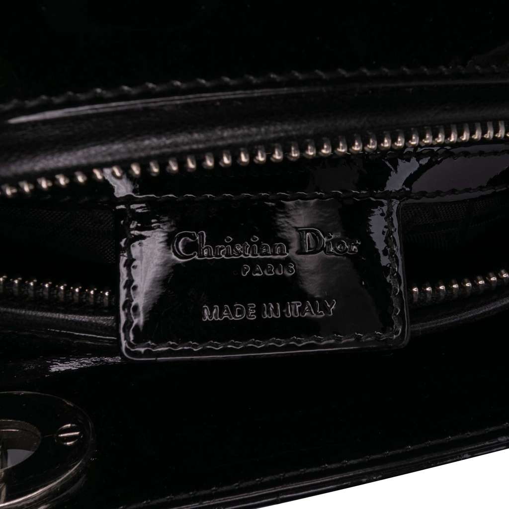 Dior Large Patent Cannage Lady Dior - 5