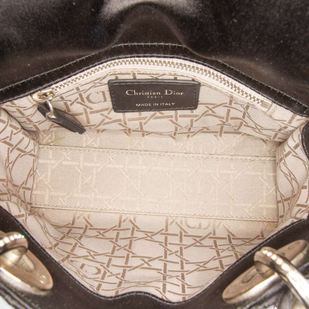 Dior Mini Satin Cannage Swarovski Crystal Lady Dior - 4