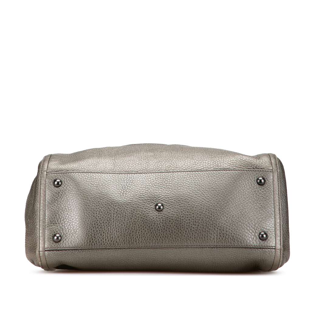Gucci Medium Metallic Leather Soho Cellarius Tote - 3