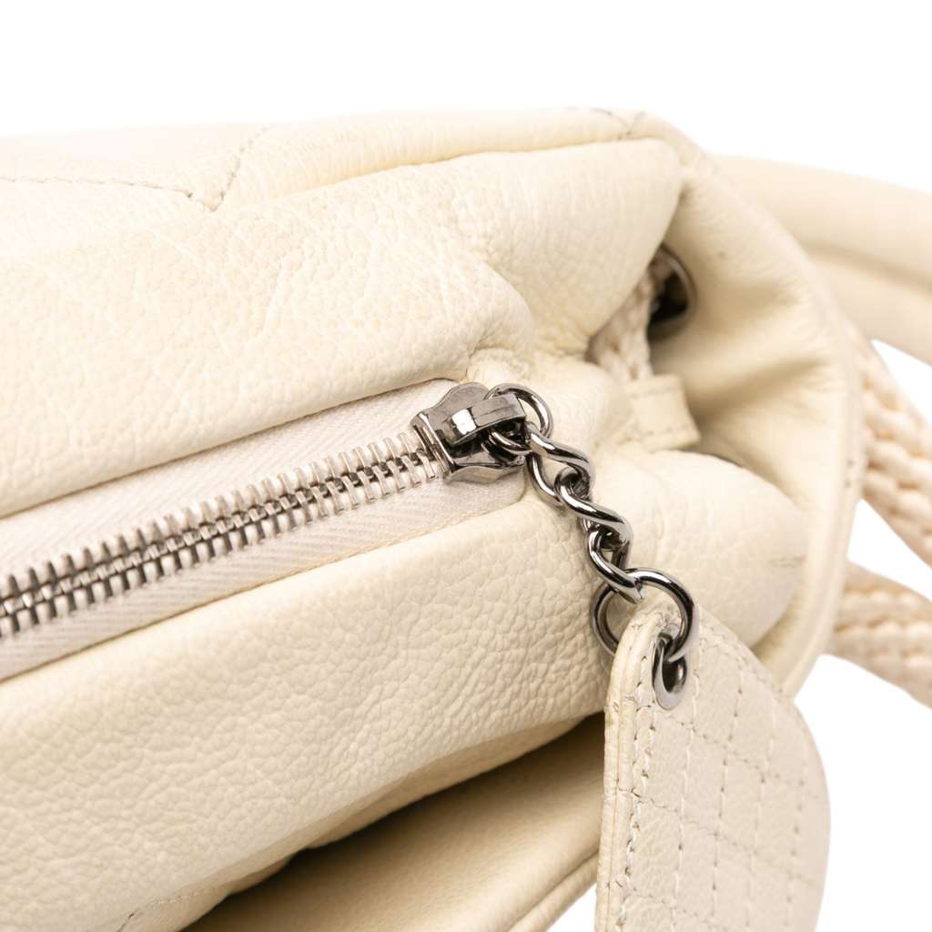 Chanel Quilted Calfskin Expandable Zip Yacht Flap - Image 11