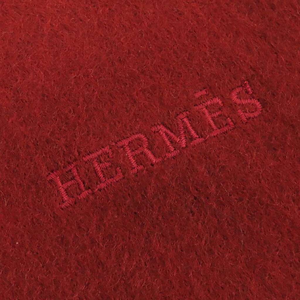 Hermès Cashmere Fringe Scarf - Side view