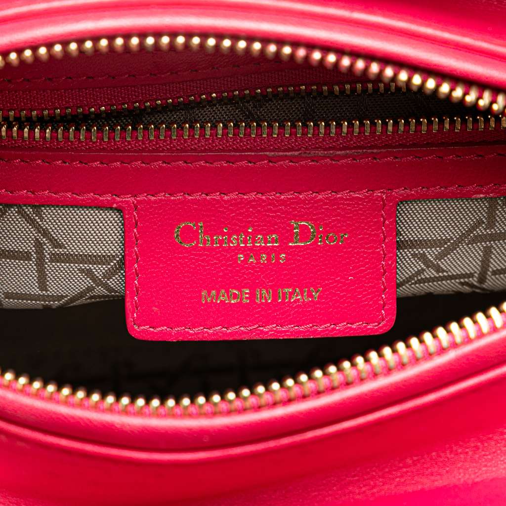 Dior Medium Lambskin Cannage Lady Dior - 5