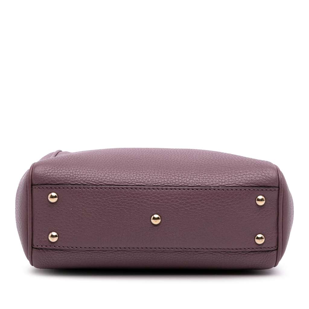 Gucci Mini Calfskin Bamboo Shopper Satchel - Image 6