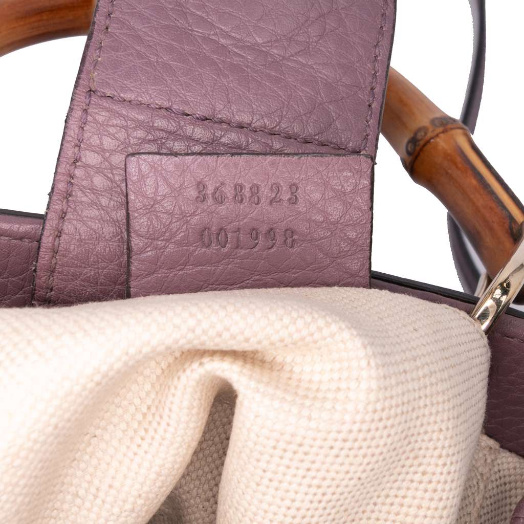 Gucci Mini Calfskin Bamboo Shopper Satchel - Detail 1