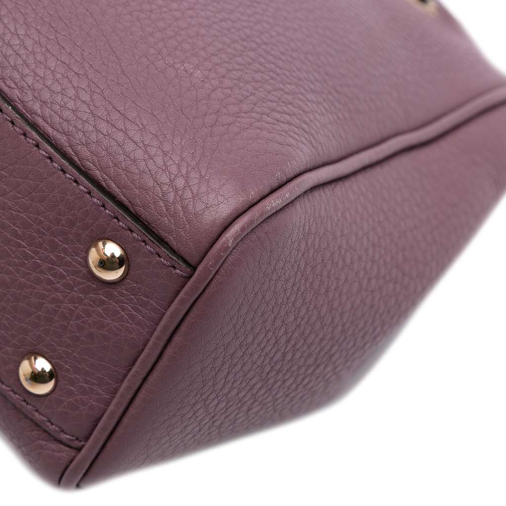 Gucci Mini Calfskin Bamboo Shopper Satchel - Image 11