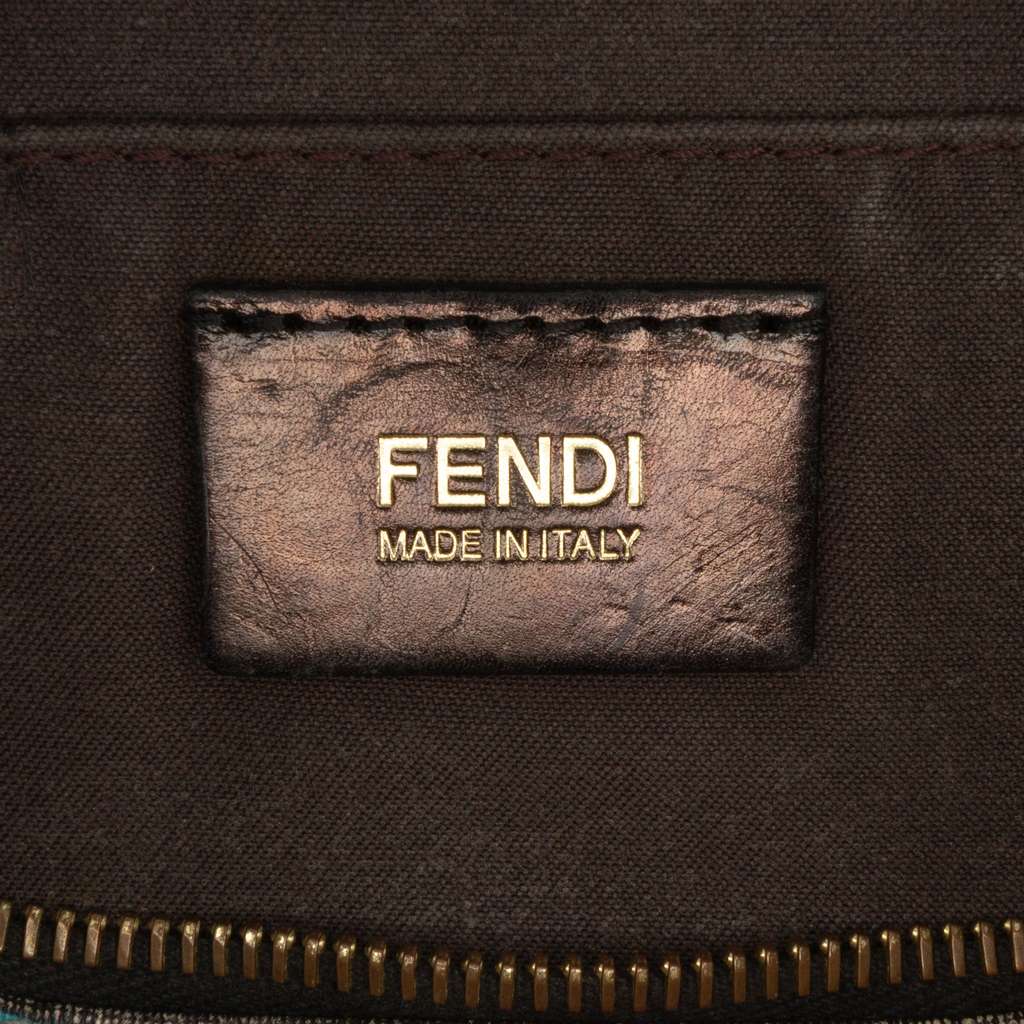 Fendi Multicolor Zucca Spalmati Forever Boston Bag - 5