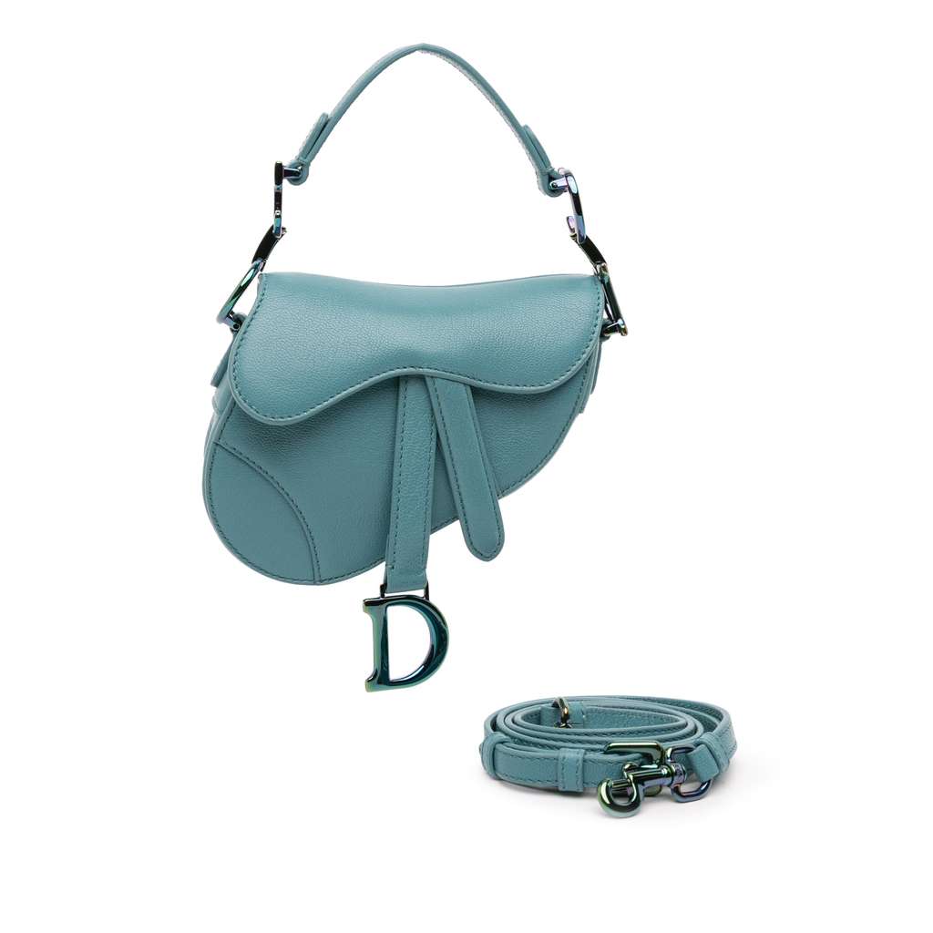 Dior Micro Goatskin Saddle Bag - Image 14