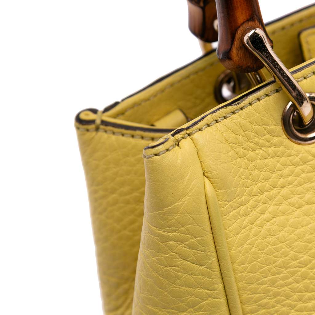 Gucci Mini Calfskin Bamboo Shopper Satchel - Detail 2