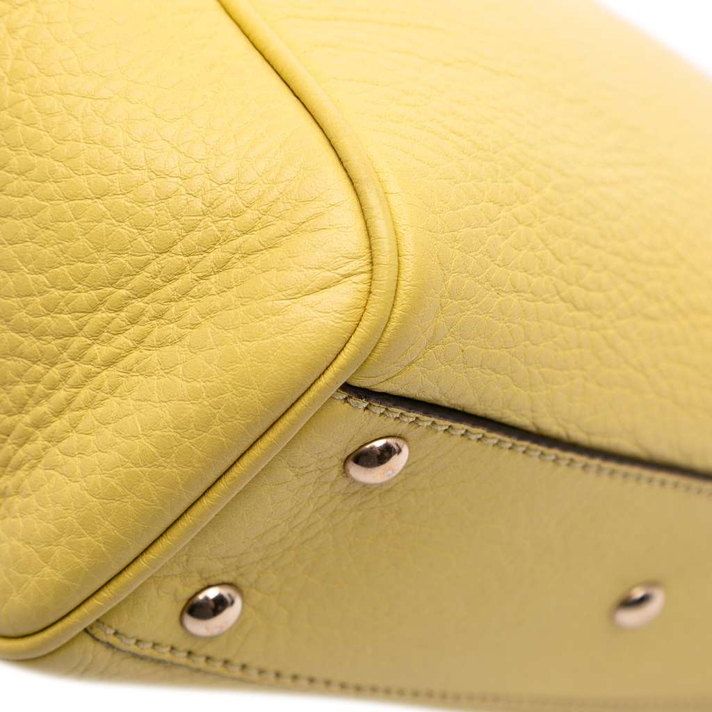 Gucci Mini Calfskin Bamboo Shopper Satchel - Image 10