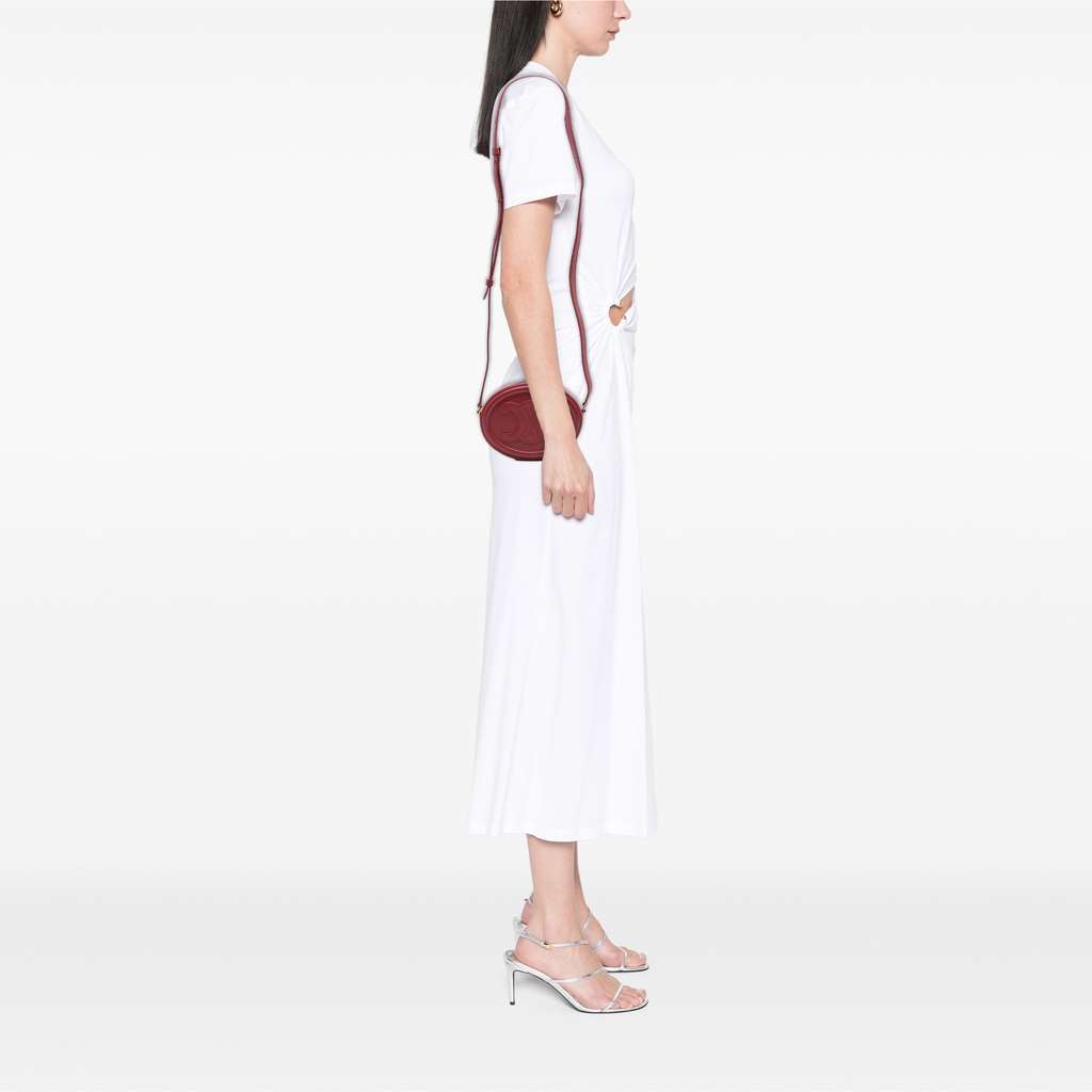 Celine Small Calfskin Cuir Triomphe Oval Crossbody - Image 13