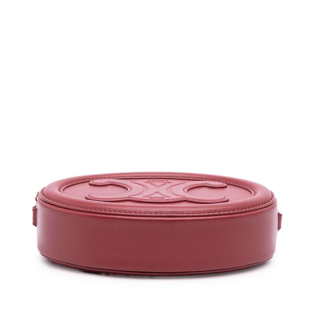Celine Small Calfskin Cuir Triomphe Oval Crossbody - Image 6