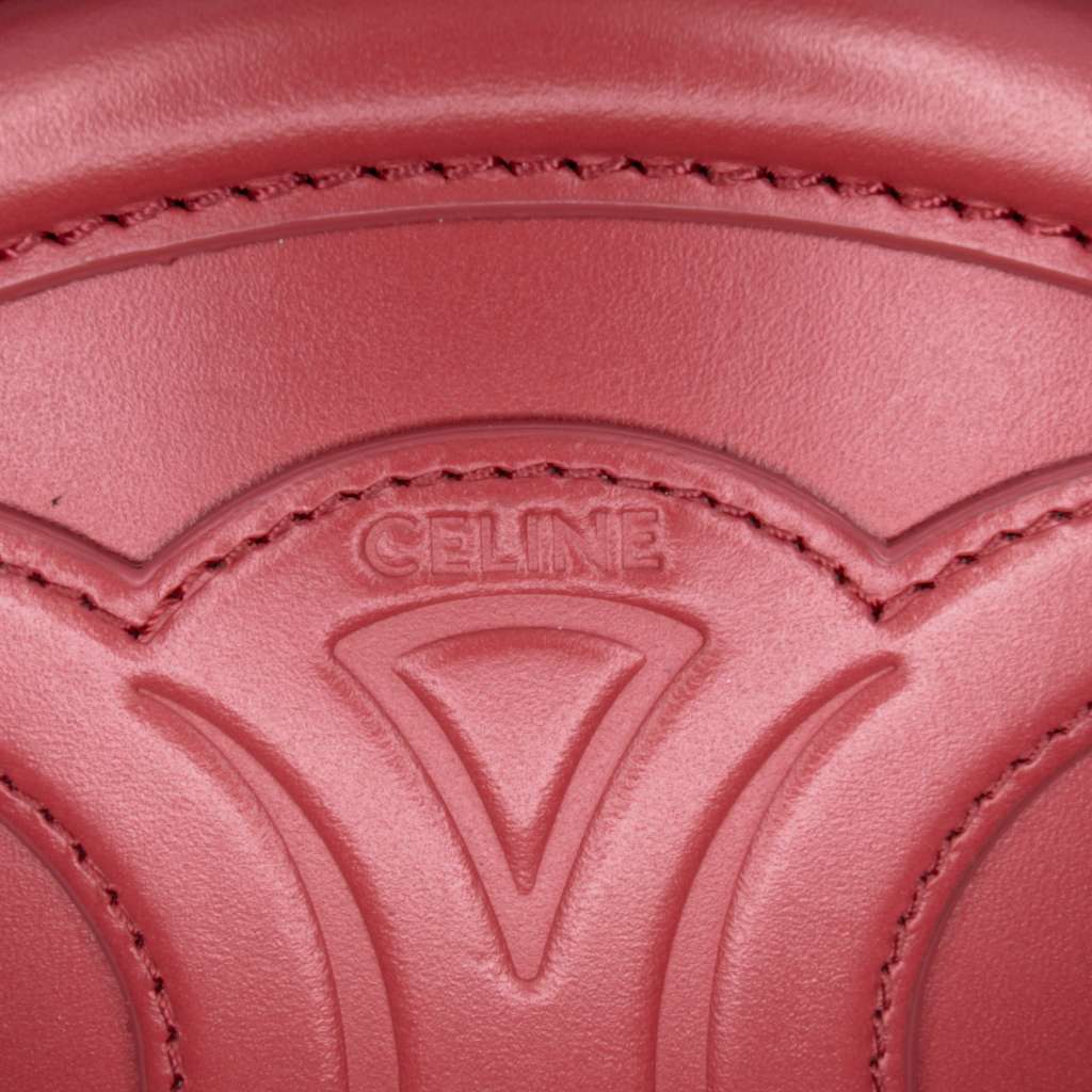 Celine Small Calfskin Cuir Triomphe Oval Crossbody - Side view