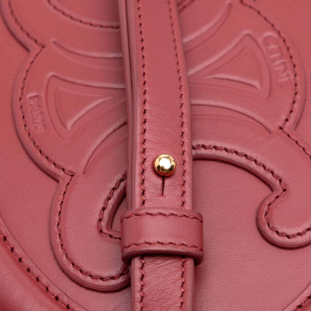 Celine Small Calfskin Cuir Triomphe Oval Crossbody - Detail 2