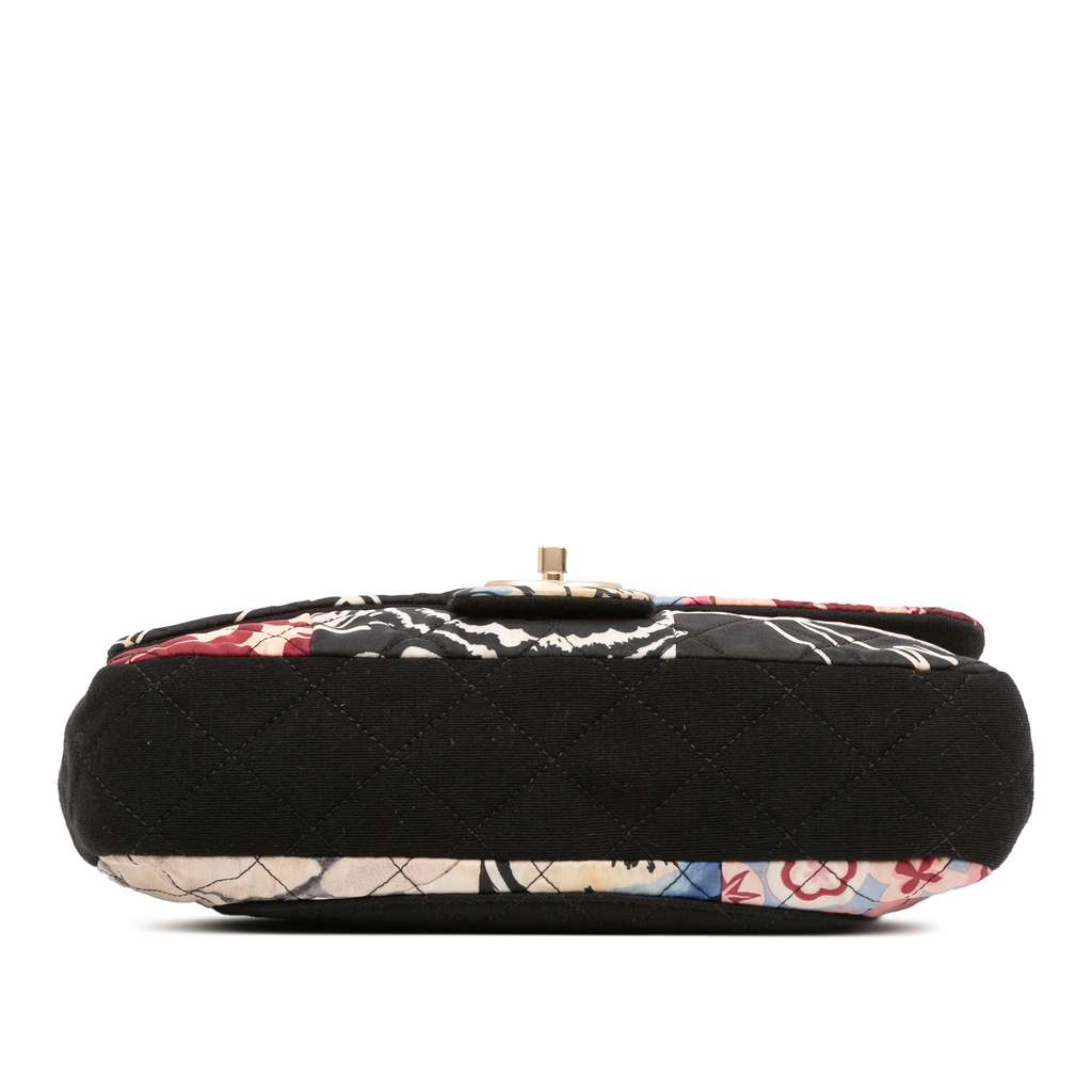 Chanel Medium Printed Nylon and Jersey Patchwork Single Flap - 3