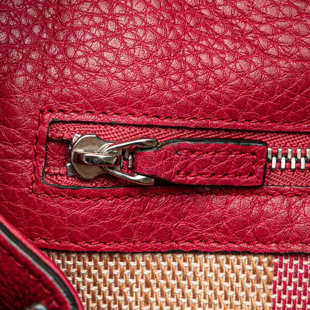 Gucci Medium Leather Bamboo Daily Satchel - Detail 1