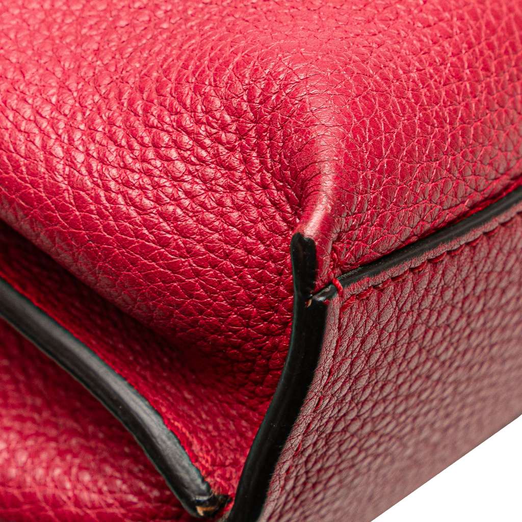 Gucci Medium Leather Bamboo Daily Satchel - Image 10