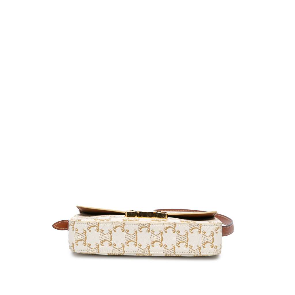 Celine Triomphe Coated Canvas Claude Shoulder Bag - 3