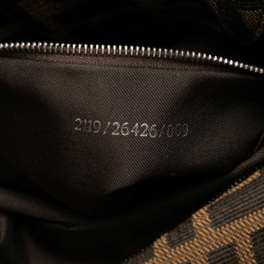 Fendi Zucca Canvas Double Flap Shoulder Bag - Detail 1