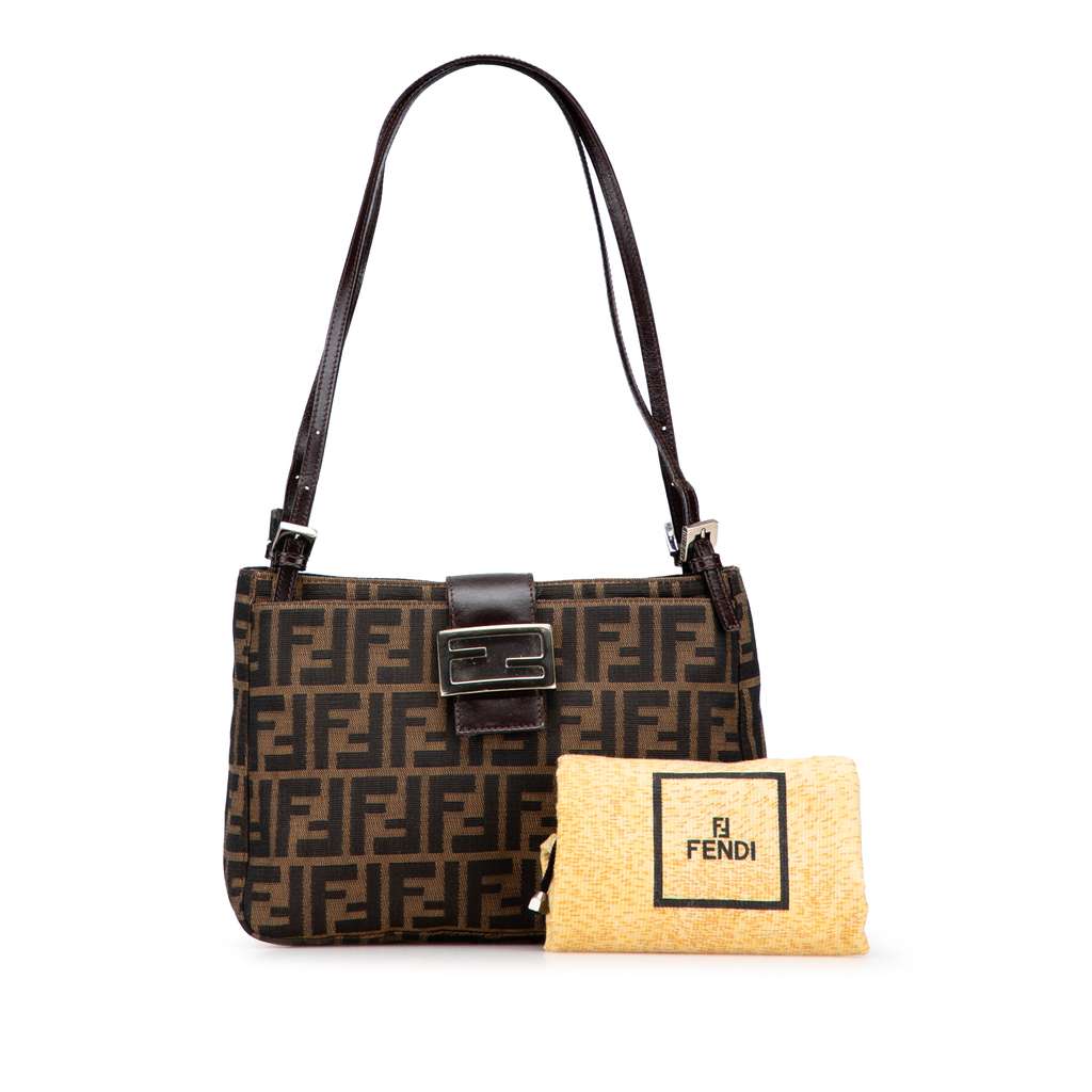 Fendi Zucca Canvas Shoulder Bag - Image 14