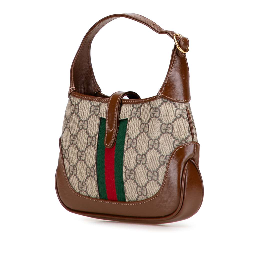 Gucci Mini GG Supreme Web Jackie 1961 Crossbody - Back view
