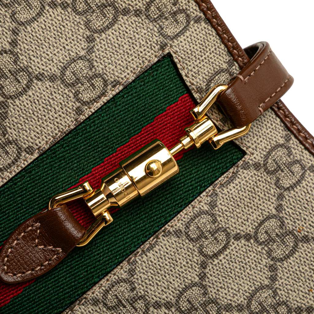 Gucci Mini GG Supreme Web Jackie 1961 Crossbody - Detail 2